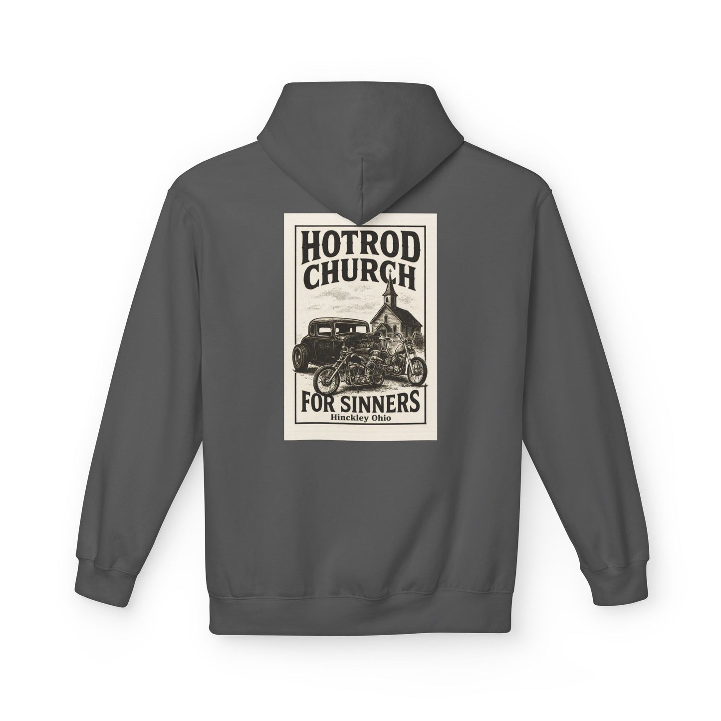 Hotrod Church for Sinners Midweight Softstyle Fleece Hoodie