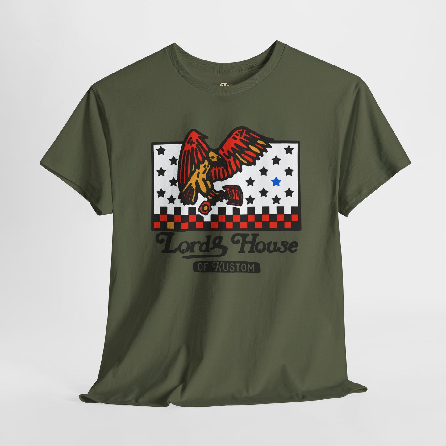 Lord's House of Kustom Unisex Heavy Cotton Tee - Bold Eagle Design T-Shirt