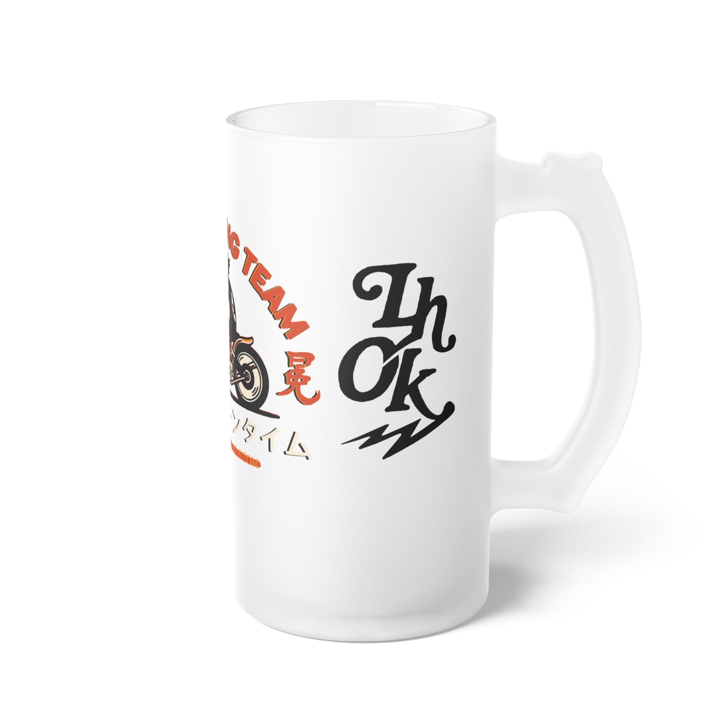 Iblis Racing Team L.H.O.K. Frosted Glass Beer Mug