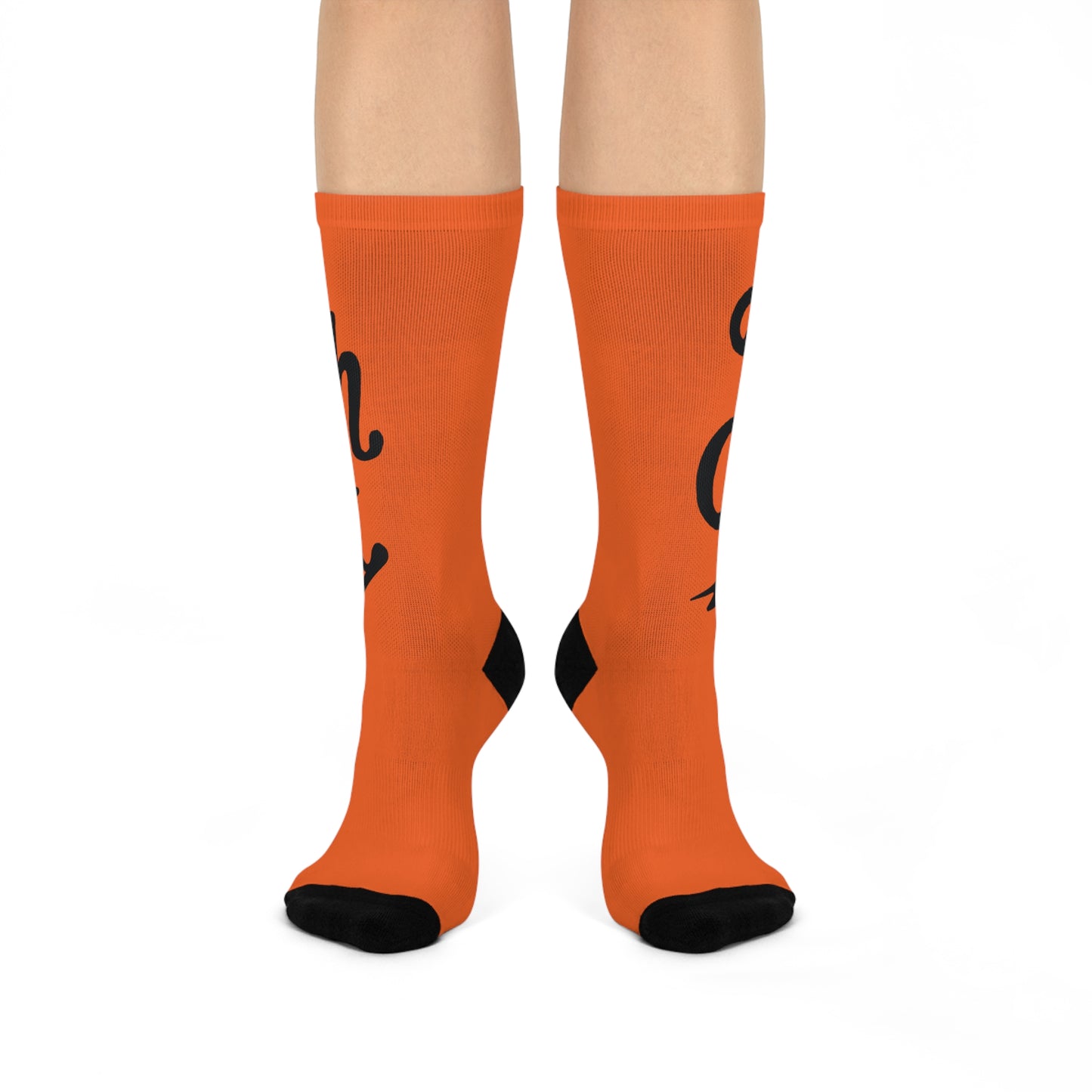 L.H.O.K. Cushioned Crew Socks (orange)