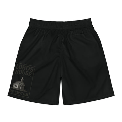 LHK Men's Fitness Jogger Shorts — Muscle Graphic & Motivational Quote