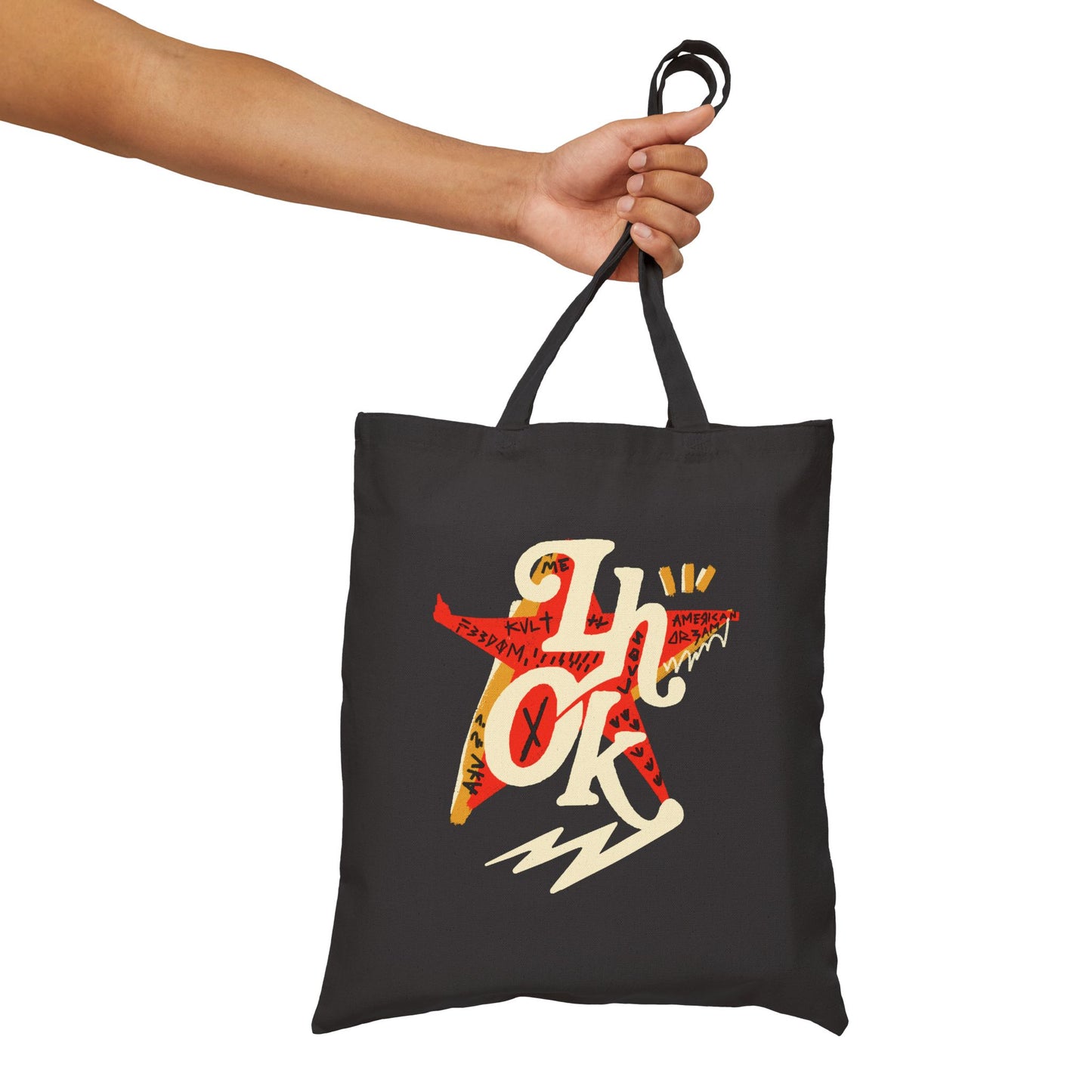 Vintage-Inspired Cotton Canvas Tote Bag - Perfect for Bikers & Eco-Friendly Enthusiasts