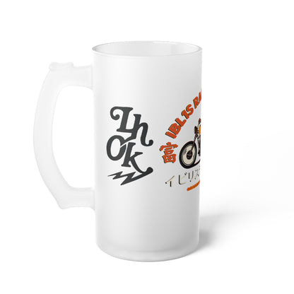 Iblis Racing Team L.H.O.K. Frosted Glass Beer Mug