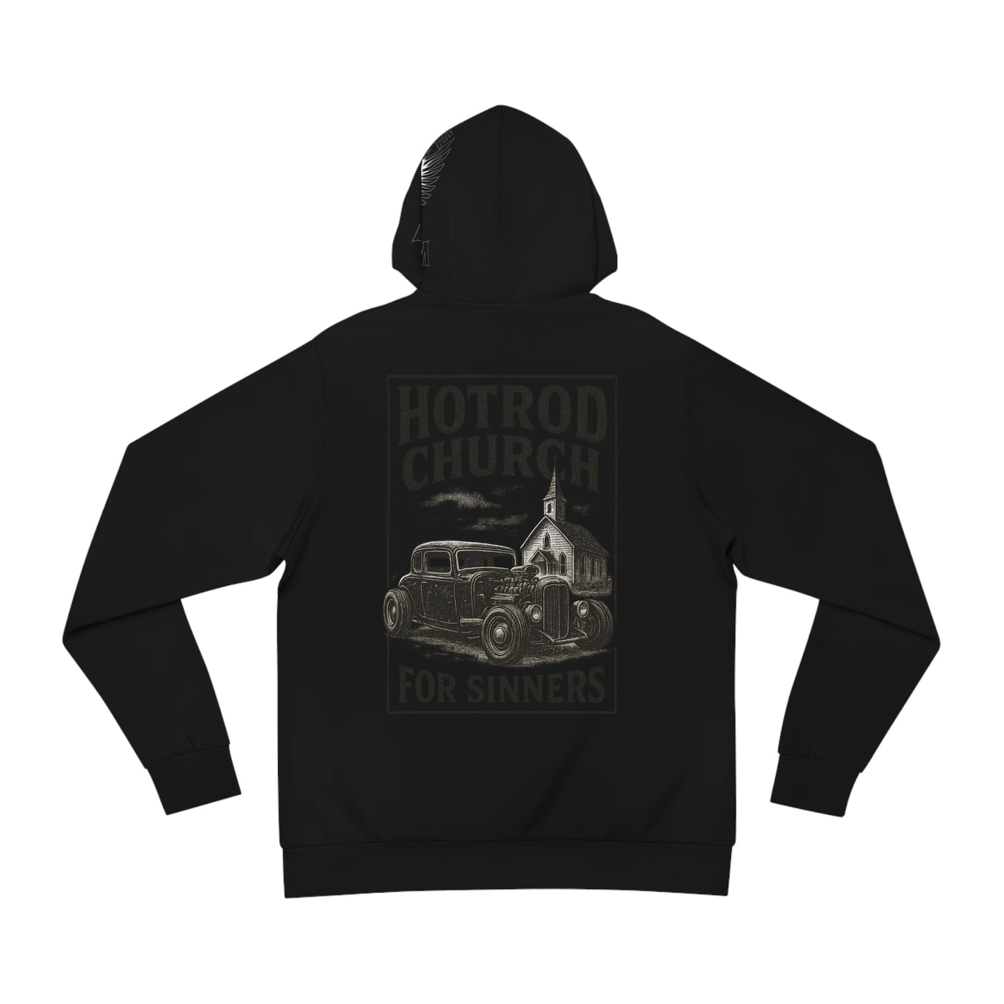 Hotrod Church for Sinners Hoodie Workout Hoodie