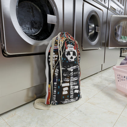 Freedom Spirit Skull Laundry Bag - Stylish Organizer for Home or Travel
