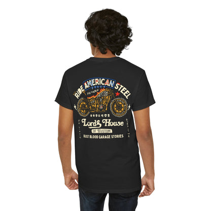 Unisex Heavy Cotton Tee - Bold Motorcycle Graphic Tee