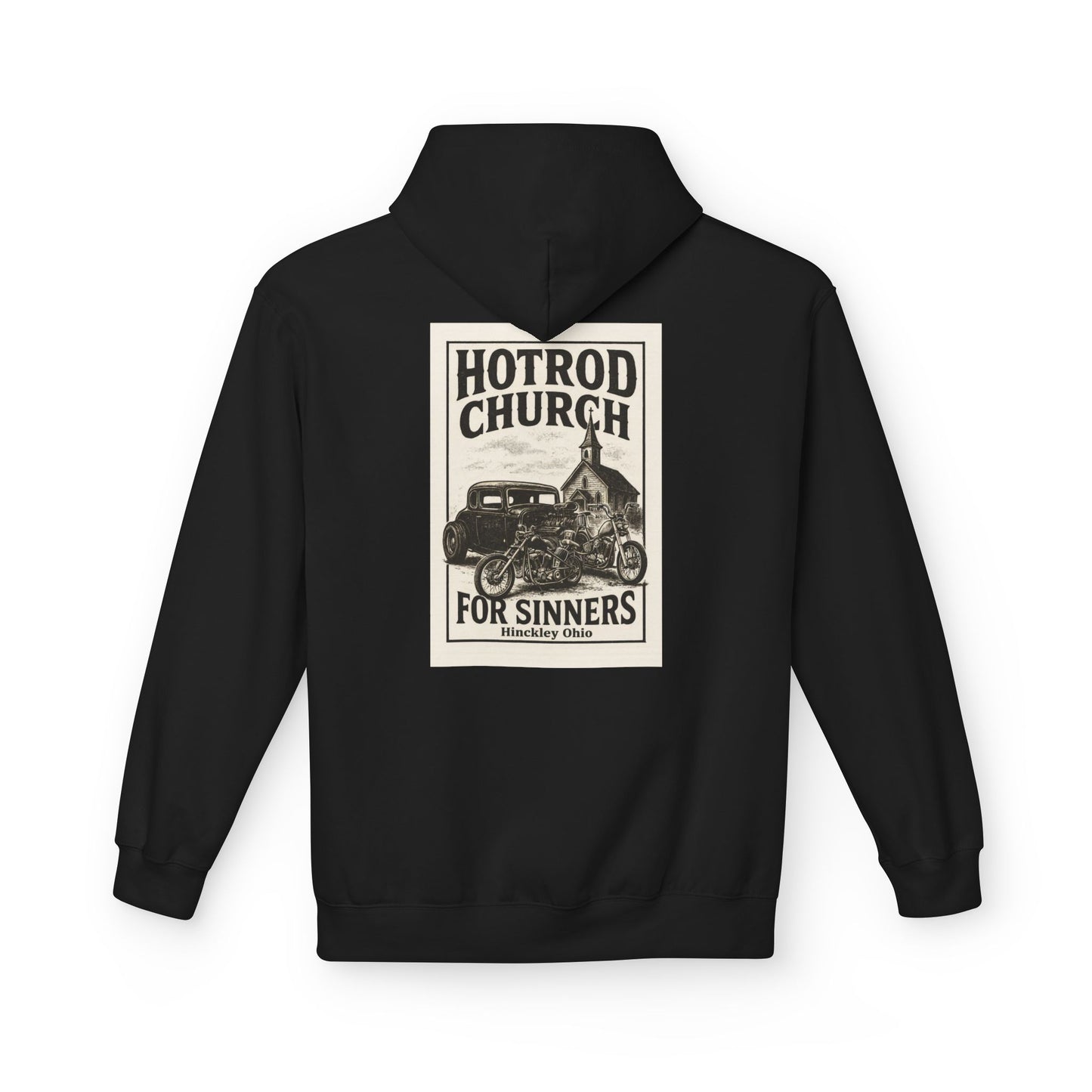 Hotrod Church for Sinners Midweight Softstyle Fleece Hoodie