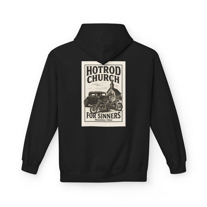 Hotrod Church for Sinners Midweight Softstyle Fleece Hoodie