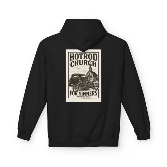 Hotrod Church for Sinners Midweight Softstyle Fleece Hoodie