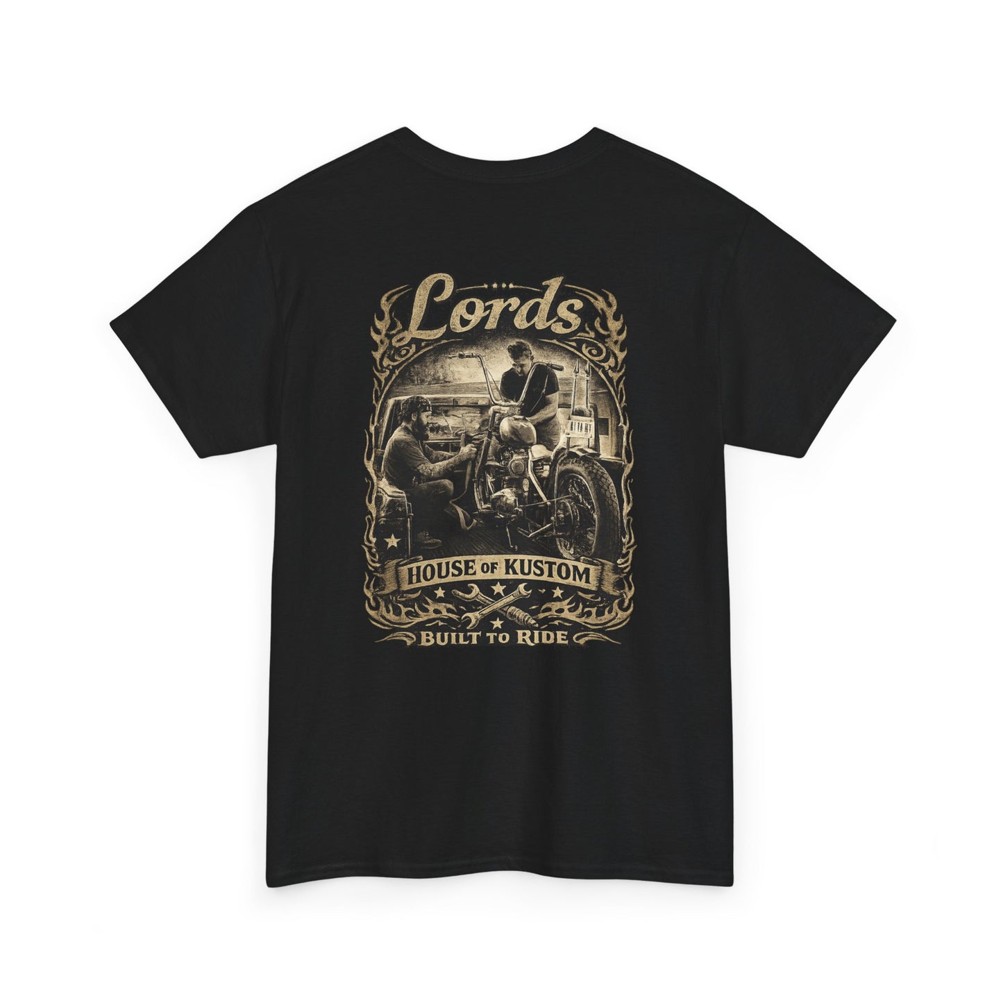 L.H.O.K. Built to ride Unisex Heavy Cotton Tee